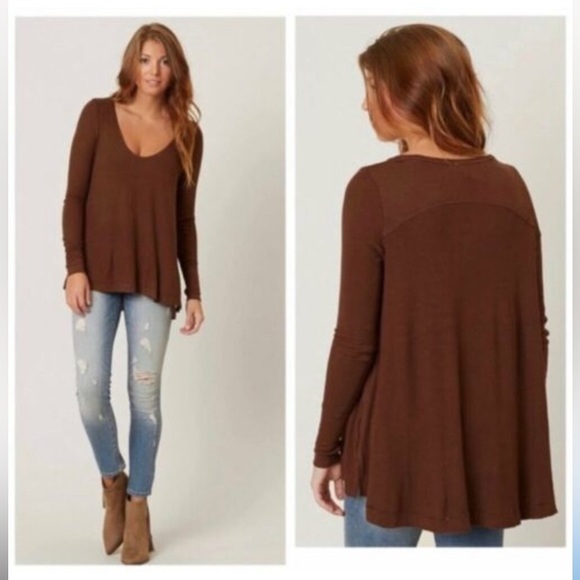 Free People Tops - Free People We The Free Malibu Thermal Long Sleeve Top